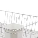 White Better Chef 16" Chrome-Plated Metal Dish Rack with Drain Tray