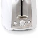 White Better Chef Deluxe Cool Touch Wide-Slot 2-Slice Toaster with Stainless Accents