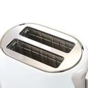 White Better Chef Deluxe Cool Touch Wide-Slot 2-Slice Toaster with Stainless Accents