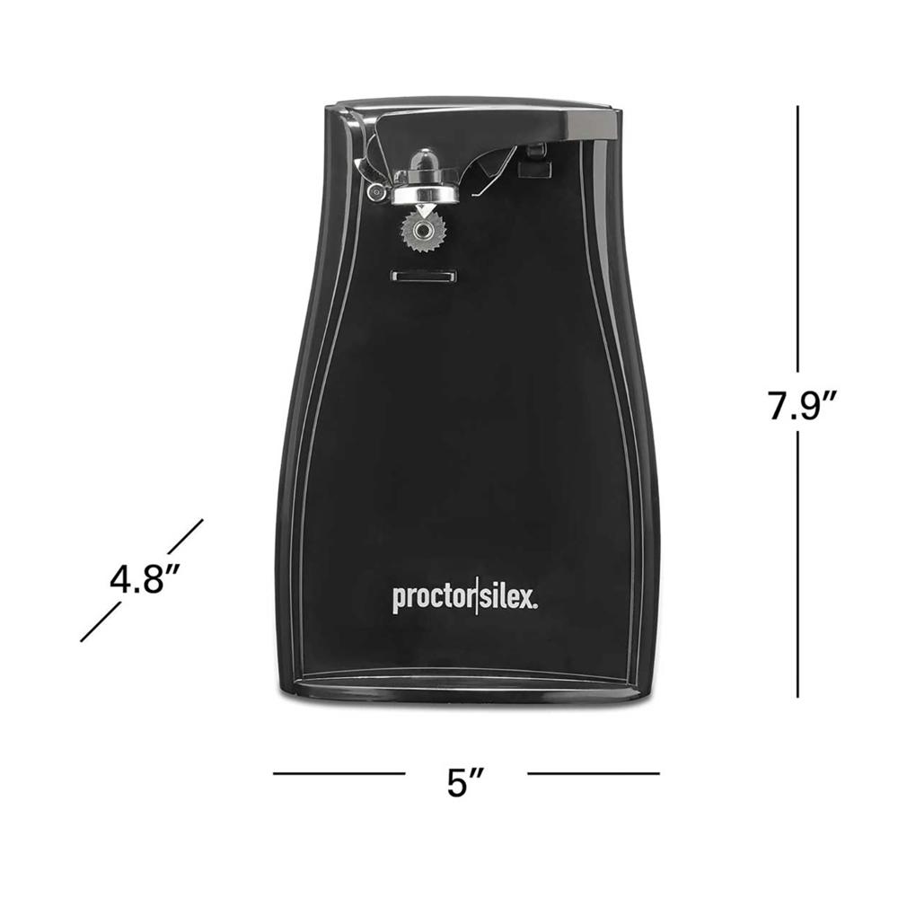 Proctor Silex Power Opener Tall Can Opener with Knife Sharpener