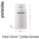 White Proctor Silex Fresh Grind Electric Coffee and Spice Grinder