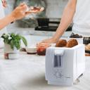 White Better Chef 2-Slice Toaster with Pull-Out Crumb Tray