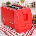 Red Better Chef 2-Slice Toaster with Pull-Out Crumb Tray