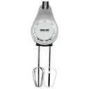 Black Better Chef 5-Speed 150W Hand Mixer with Silver Accents and Storage Clip