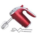 Red Better Chef 5-Speed 150W Hand Mixer with Silver Accents and Storage Clip