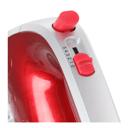 Red Better Chef 5-Speed 150W Hand Mixer with Silver Accents and Storage Clip