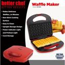 Red Better Chef Non-Stick Electric Waffle Maker