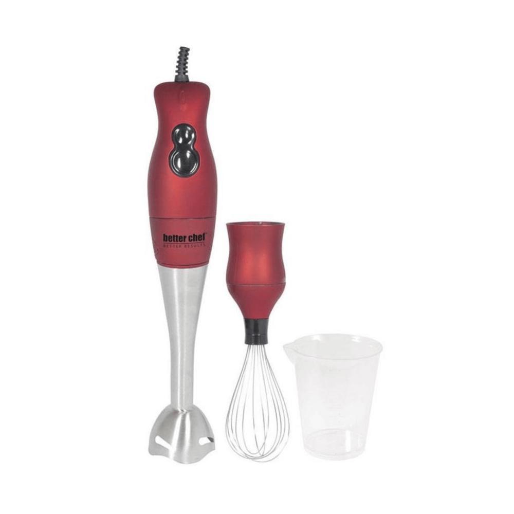 Better Chef 200W DualPro Immersion Blender Hand-Mixer with Cup and Beater