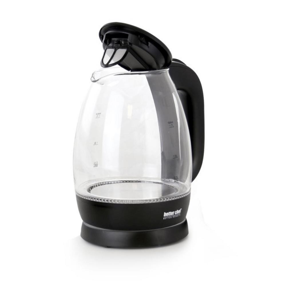 Better Chef 7-Cup Cordless Borosilicate Glass Electric Kettle with LED Light