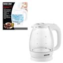 White Better Chef 7-Cup Cordless Borosilicate Glass Electric Kettle with LED Light