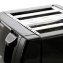 Black Better Chef Wide Slot 4-Slice Dual Control Toaster