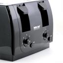 Black Better Chef Wide Slot 4-Slice Dual Control Toaster