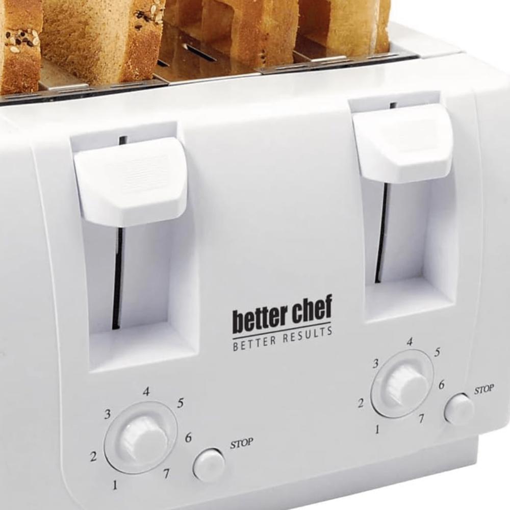 Better Chef Wide Slot 4-Slice Dual Control Toaster