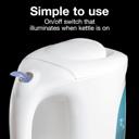 White Proctor Silex 1.0 Liter Electric Tea Kettle Water-Boiler and Heater