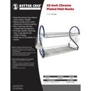 Blue Better Chef 22" 2-Level Colored-Chrome-Plated S-Shaped Dish Rack