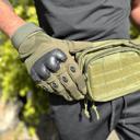 Green Medium JupiterGear Tactical Airsoft Gloves for Outdoor Sports with Touchscreen Fingertip Capability