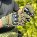 Green Medium JupiterGear Tactical Airsoft Gloves for Outdoor Sports with Touchscreen Fingertip Capability