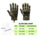 Green Large JupiterGear Tactical Airsoft Gloves for Outdoor Sports with Touchscreen Fingertip Capability