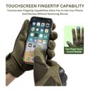 Green Large JupiterGear Tactical Airsoft Gloves for Outdoor Sports with Touchscreen Fingertip Capability