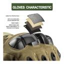 Green XL JupiterGear Tactical Airsoft Gloves for Outdoor Sports with Touchscreen Fingertip Capability