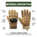 Tan Large JupiterGear Tactical Airsoft Gloves for Outdoor Sports with Touchscreen Fingertip Capability