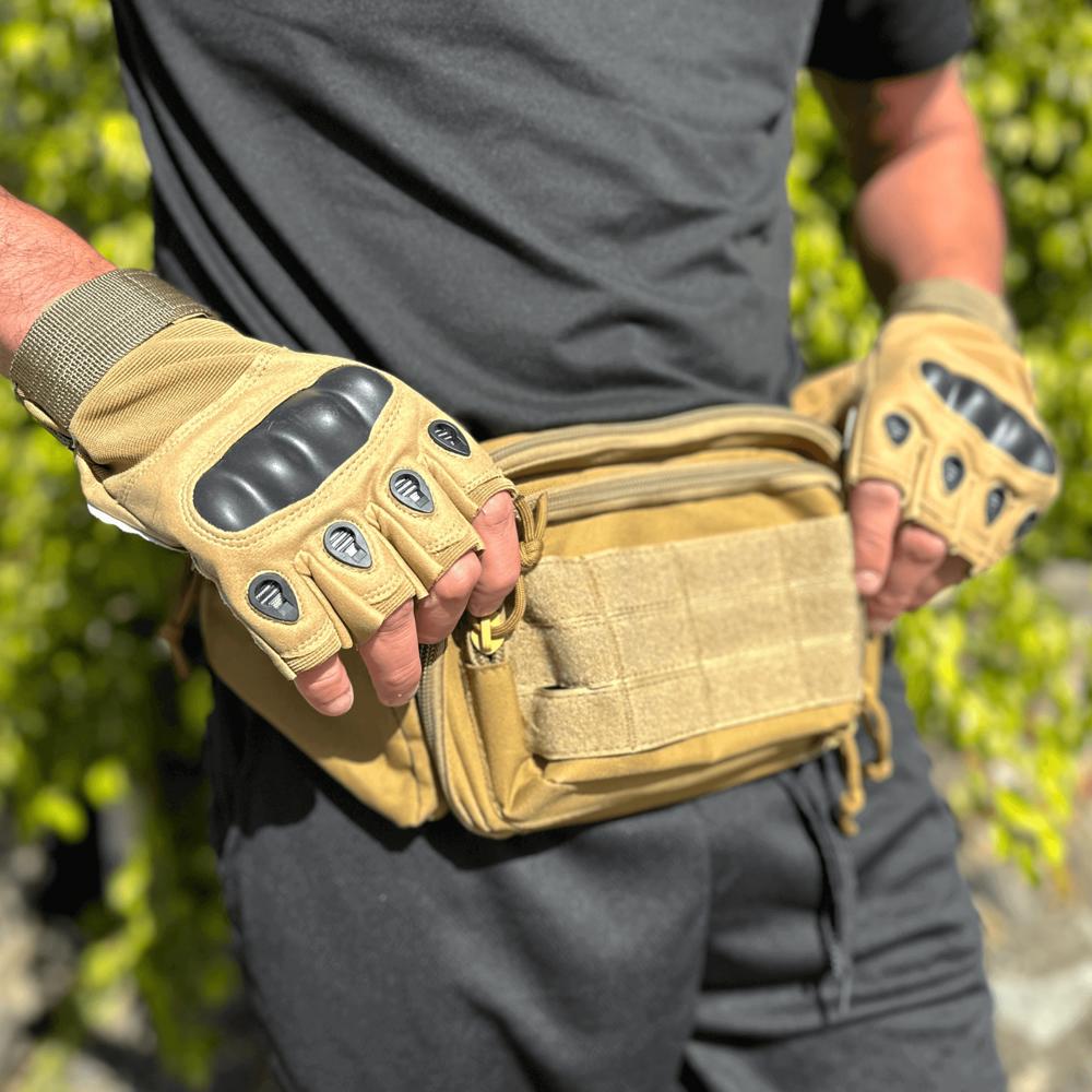 JupiterGear Tactical Fingerless Airsoft Gloves for Outdoor Sports