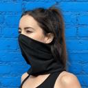 Black JupiterGear Hemless Neck Gaiter for Outdoor Activities