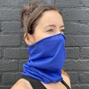 Blue JupiterGear Hemless Neck Gaiter for Outdoor Activities