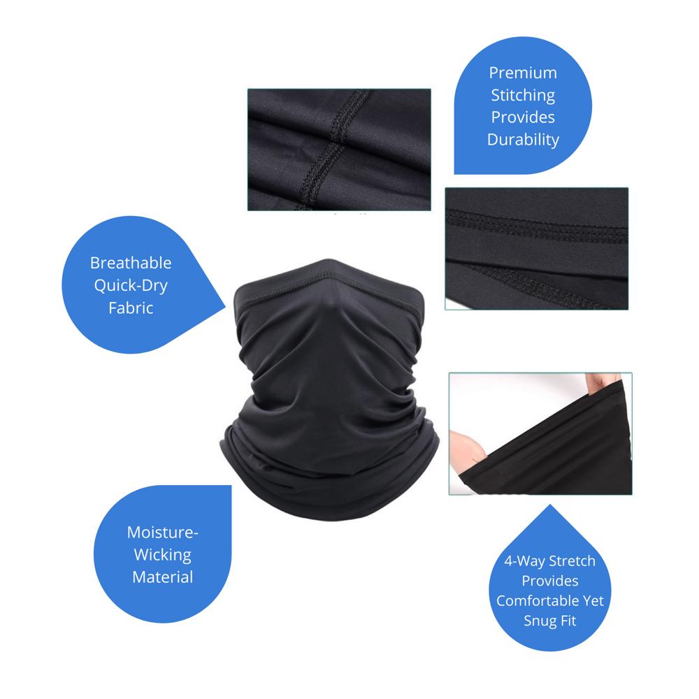 JupiterGear Premium Sports Neck Gaiter Face Mask for Outdoor Activities