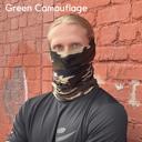 Green Camouflage JupiterGear Sports Neck Gaiter Face Mask for Outdoor Activities