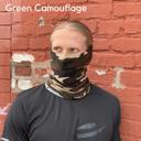 Green Camouflage JupiterGear Sports Neck Gaiter Face Mask for Outdoor Activities