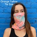 Orange Yellow JupiterGear Sports Neck Gaiter Face Mask for Outdoor Activities