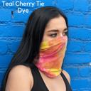 Teal Cherry Tie Dye JupiterGear Sports Neck Gaiter Face Mask for Outdoor Activities