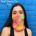 Teal Cherry Tie Dye JupiterGear Sports Neck Gaiter Face Mask for Outdoor Activities