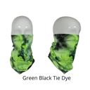 Green/ Black Tie Dye JupiterGear Sports Neck Gaiter Face Mask for Outdoor Activities