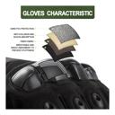 Black Medium JupiterGear Tactical Airsoft Gloves for Outdoor Sports with Touchscreen Fingertip Capability