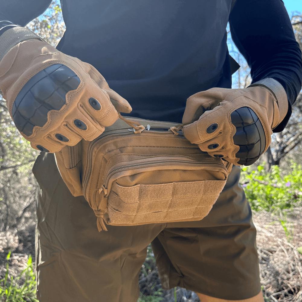 JupiterGear Tactical Airsoft Gloves for Outdoor Sports with Touchscreen Fingertip Capability