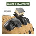 Tan Medium JupiterGear Tactical Airsoft Gloves for Outdoor Sports with Touchscreen Fingertip Capability