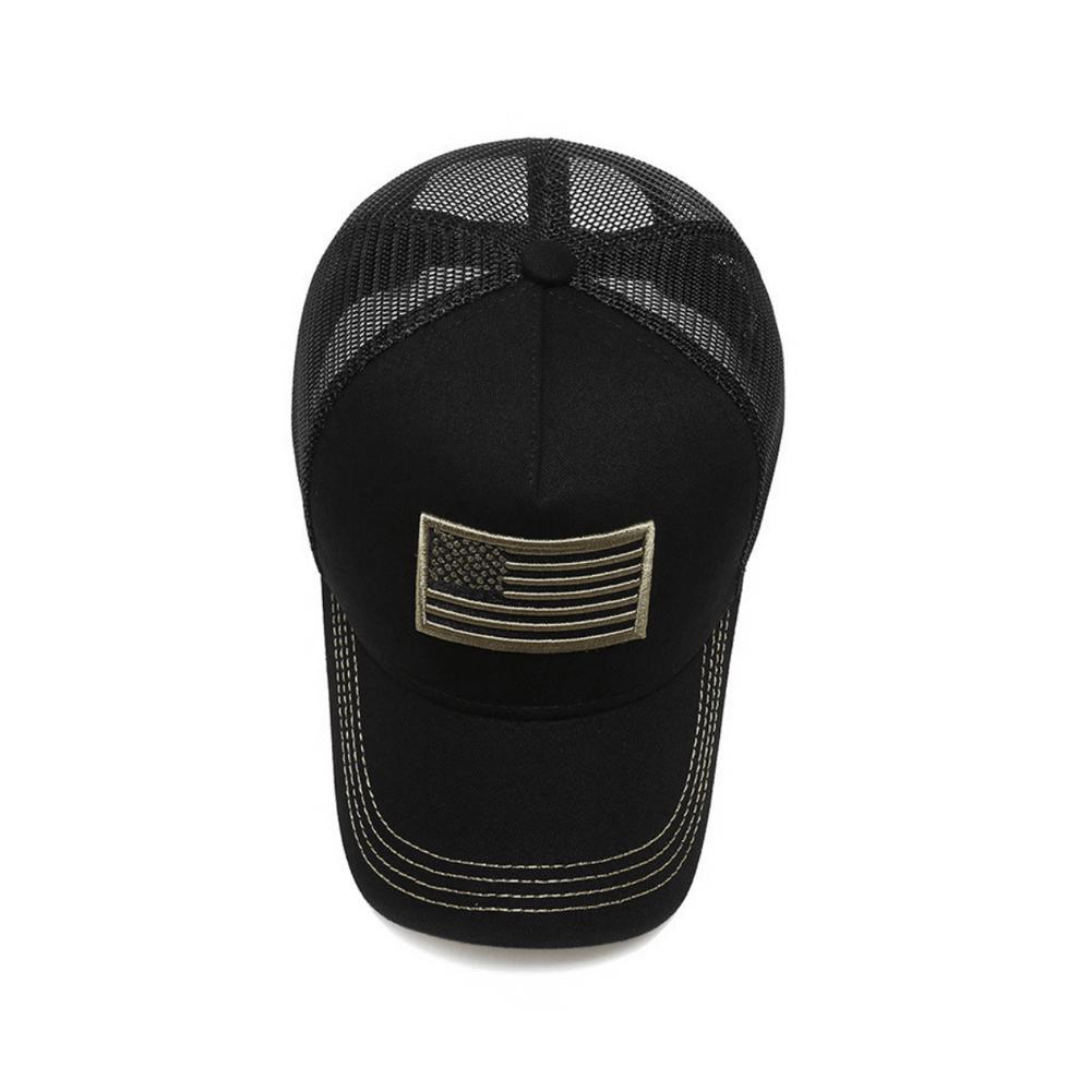 JupiterGear American Flag Trucker Hat with Adjustable Strap