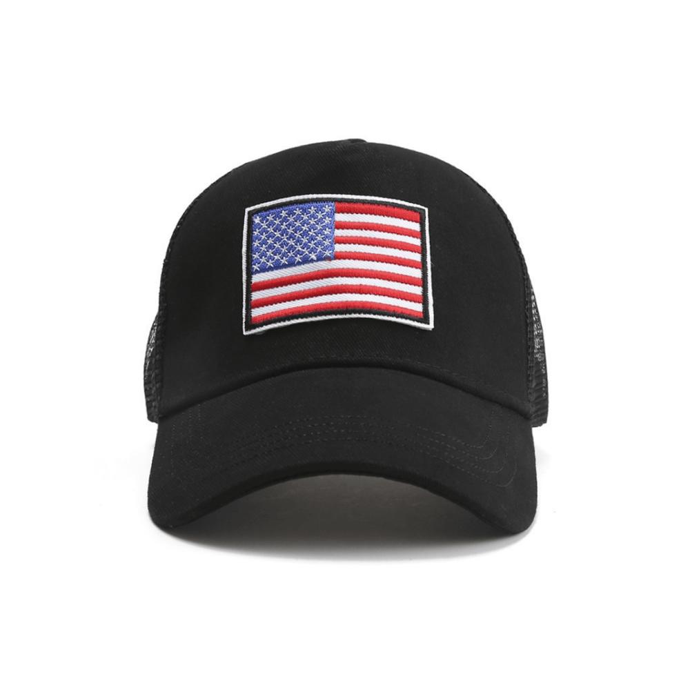 JupiterGear American Flag Trucker Hat with Adjustable Strap