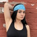 Blue JupiterGear Extra-Wide Sport and Fitness Sweat-Wicking Headband