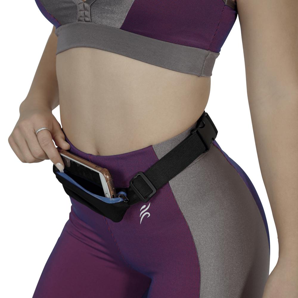 JupiterGear Stride Dual Pocket Running Belt and Travel Fanny Pack for All Outdoor Sports