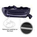 Black JupiterGear Velocity Water-Resistant Sports Running Belt and Fanny Pack for Outdoor Sports