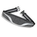 Gray JupiterGear Water-Resistant Sport Waist Pack Running Belt with Reflective Strip