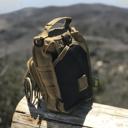 Khaki JupiterGear Unisex Sling Shoulder Bag MOLLE Outdoor Daypack Backpack