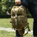 Khaki JupiterGear 15L Unisex Medium Sling Shoulder Bag MOLLE Outdoor Daypack Backpack with Adjustable Strap