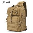 Khaki JupiterGear 15L Unisex Medium Sling Shoulder Bag MOLLE Outdoor Daypack Backpack with Adjustable Strap