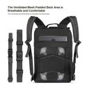 Black JupiterGear 25L Unisex Backpack Molle Bag Rucksack Range Bag