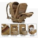 Khaki JupiterGear 45L Unisex Backpack Molle Bag Rucksack Range Bag