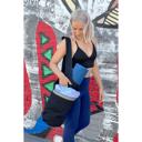 Black JupiterGear Yoga Mat Carrying Tote Bag with Large Pockets